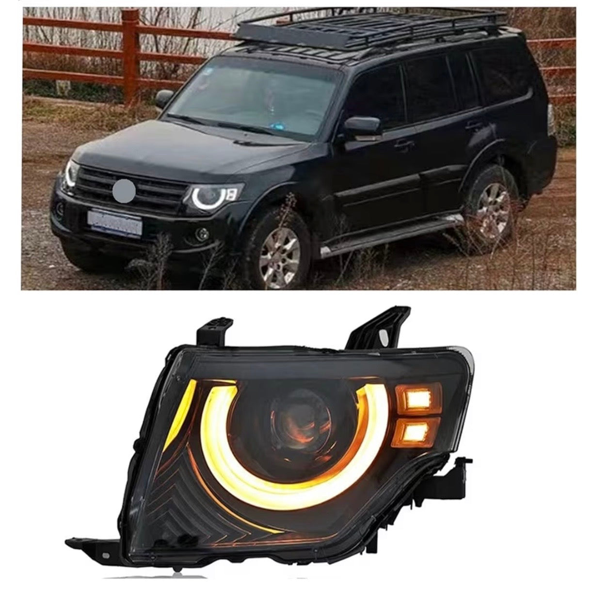 PAJERO HEADLIGHT
DEFENDER DESIGN
