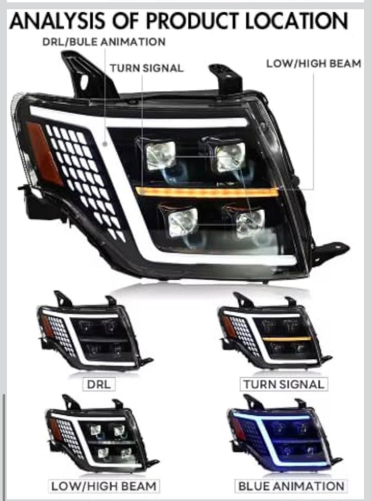 HEAD LAMP PAJERO MODIFIED D