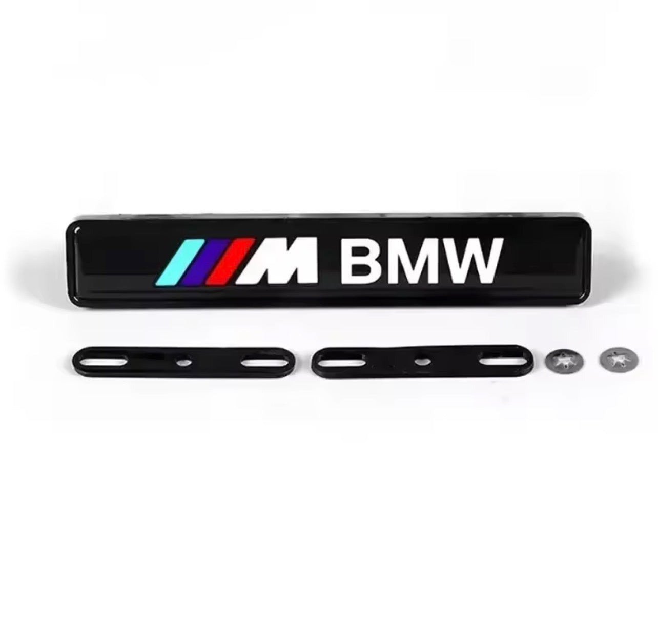 مصباح شبكة أمامي LED لسيارات BMW مقاس 16.3×2.9 سم، مصباح شعار مضيء LED لسلسلة 1 و3 و5 وX1 وX2 وX3 وX4 وX5 للزينة