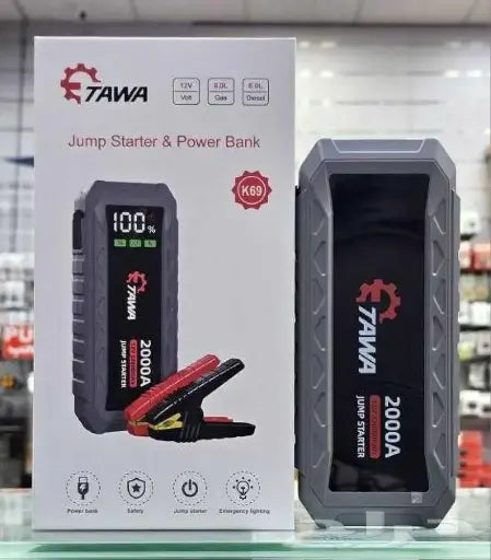 بنك طاقة TAWA 2000A وشاحن طوارئ للسيارة